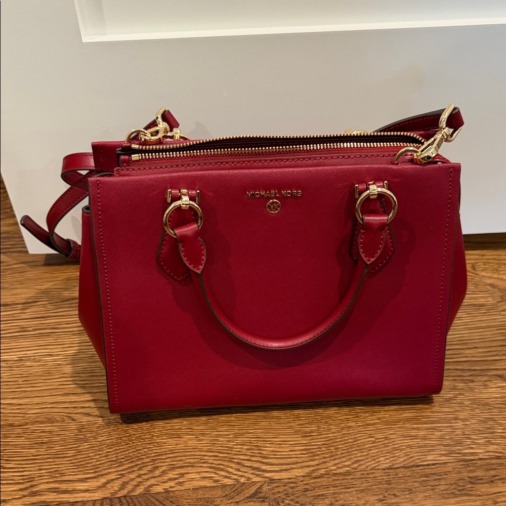 Michael Kors Bold Red Satchel